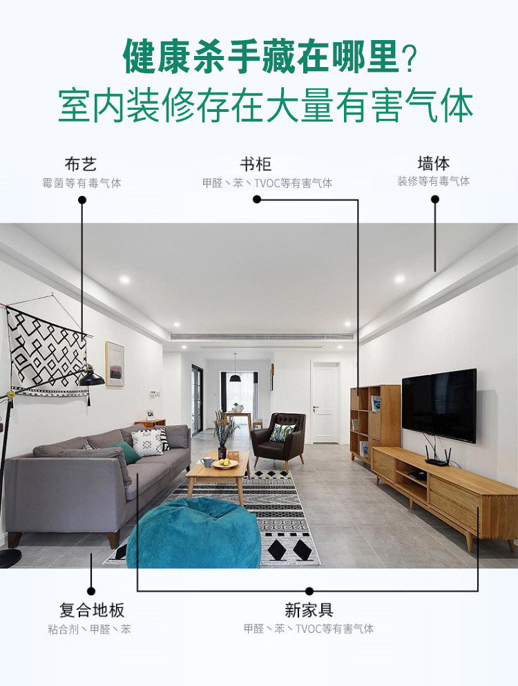 自由呼吸 是美好生活的開始 第三代格瑞樂綠快光催化植物生物觸媒 母嬰安全級，專注于室內(nèi)空氣污染治理 除醛除味 綜合治理倡導(dǎo)者 踐行者 一站式服務(wù)除甲醛 嚴(yán)謹(jǐn)?shù)膽B(tài)度 可靠的技術(shù) 自然的理念 貼心的服務(wù) 安全品質(zhì) 值得信賴 甲醛的三大危害 危害一：長痘、失眠多夢、頭暈、精神不振 危害二：咳嗽/呼吸道難受/哮喘/致癌 危害三：老人小孩抵抗力變差 健康才是真正的快樂